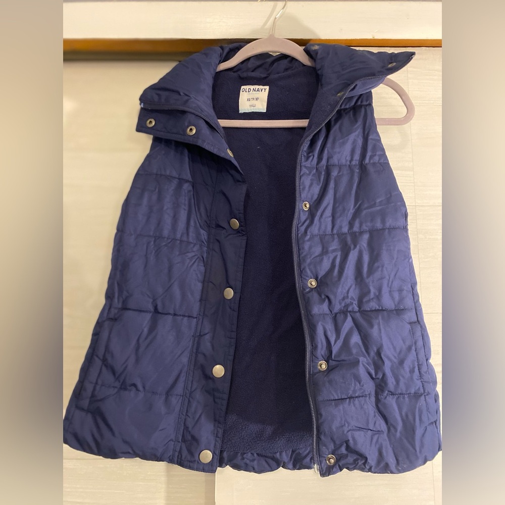Old Navy Navy Blue Puffer Vest